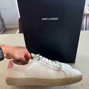 Saint Laurent Andy Lace-Up Sneakers size 36